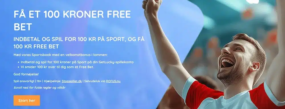 Get Lucky velkomstbonus til sport