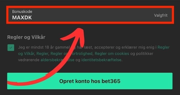 Bet365 bonuskode